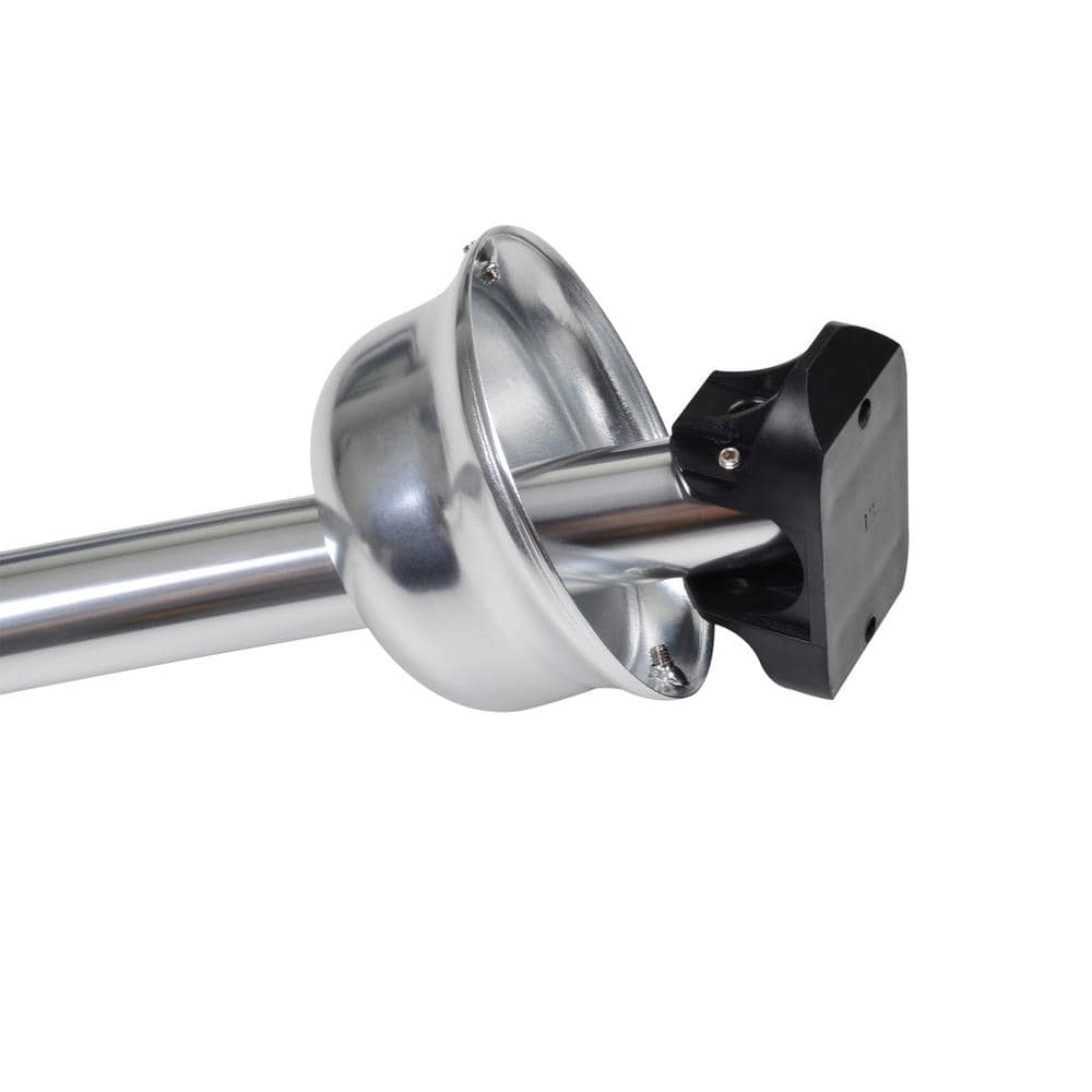 Adjustable Chrome Aluminum Curved Shower Rod, 45-72 Inches