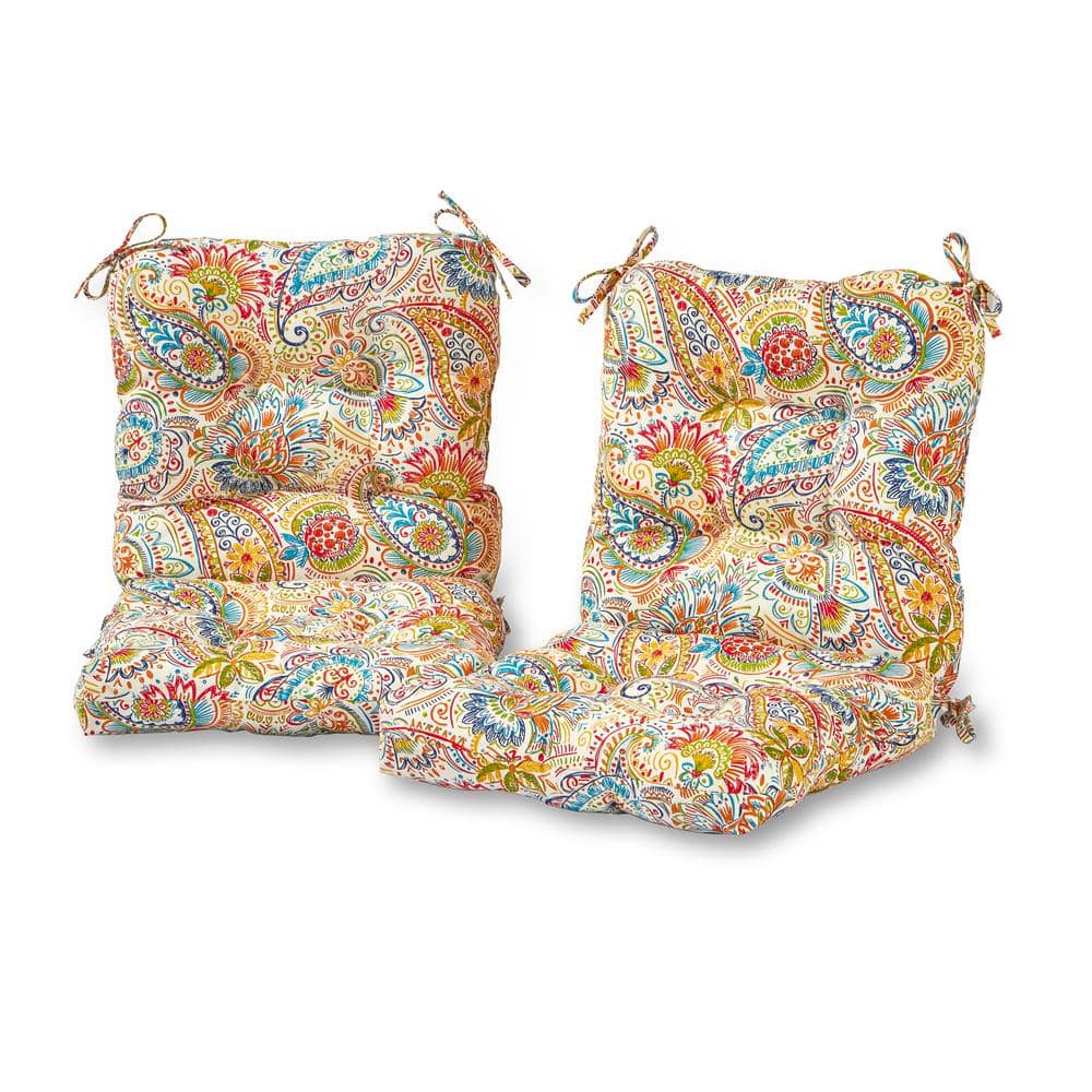 Classic Accessories Vera Bradley 19 in. L x 19 in. W x 5 in. Thick, 2-Pack  Patio Chair Cushions in Rain Forest Toile Gray/Gold 62-137-011001-2PK - The  Home Depot