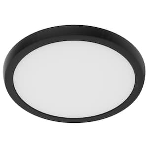 Blink Performer 9 in. Black Selectable CCT Color Changing LED Round Ceiling Flush Mount Light Fixture