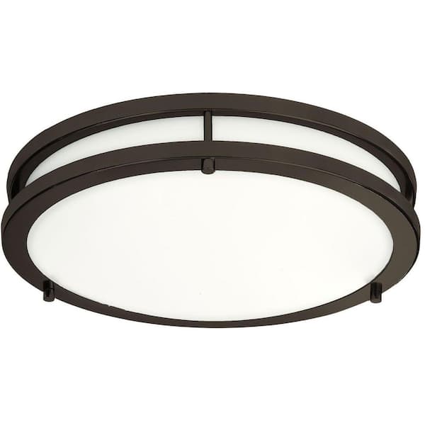 5CCT-JR2BZ 14 in. Bronze Selectable LED Flush Mount 2700/3000/3500/4000/5000K