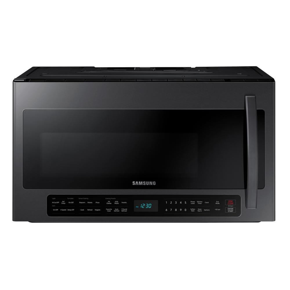 2.1 cu. ft. Over-the-Range Microwave with Sensor Cook in Black Stainless Steel