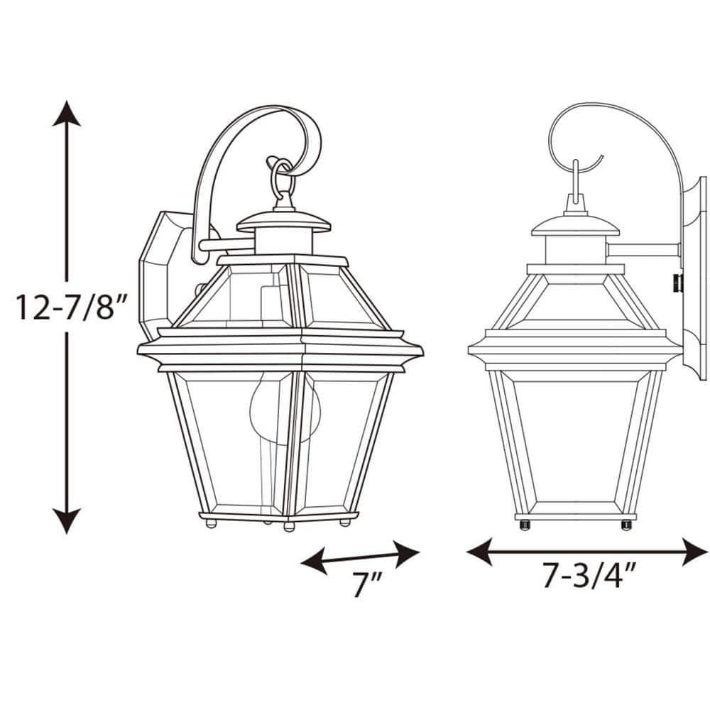 Burlington Antique Bronze Dimmable Wall Lantern Sconce