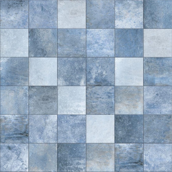 Nusa Sapphire 9-3/4 in. x 9-3/4 in. Porcelain Floor and Wall Tile (10.88 sq. ft./Case)