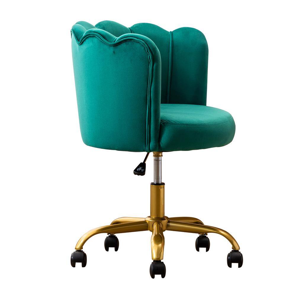 velvet swivel vanity chair