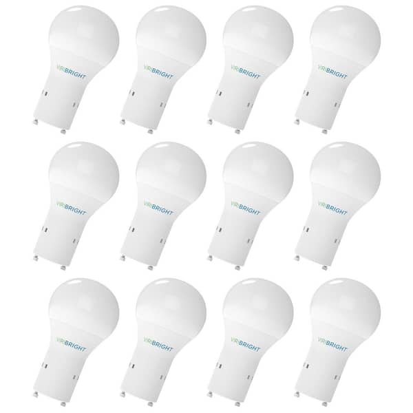 60-Watt Equivalent A19 GU24 Bi-Pin Base LED Light Bulbs 6500K (12-Pack)
