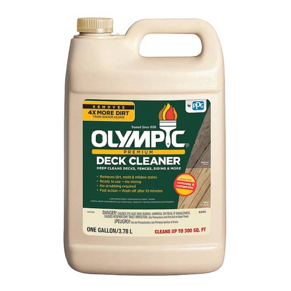 Olympic 128 Oz Premium Deck Cleaner, Outdoor Furniture Cleaner Home Depot