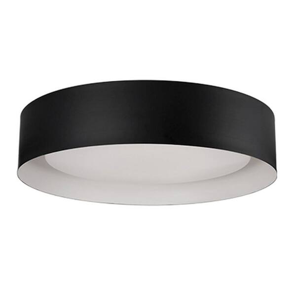 Radionic Hi Tech Nevaeh Black 60-Watt Equivalence Integrated LED Ceiling Flushmount