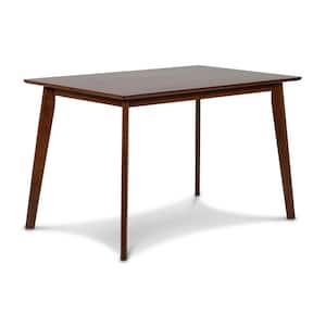 New Classic Furniture Morocco Walnut Brown Wood Rectangle Dining Table (Seats 4)