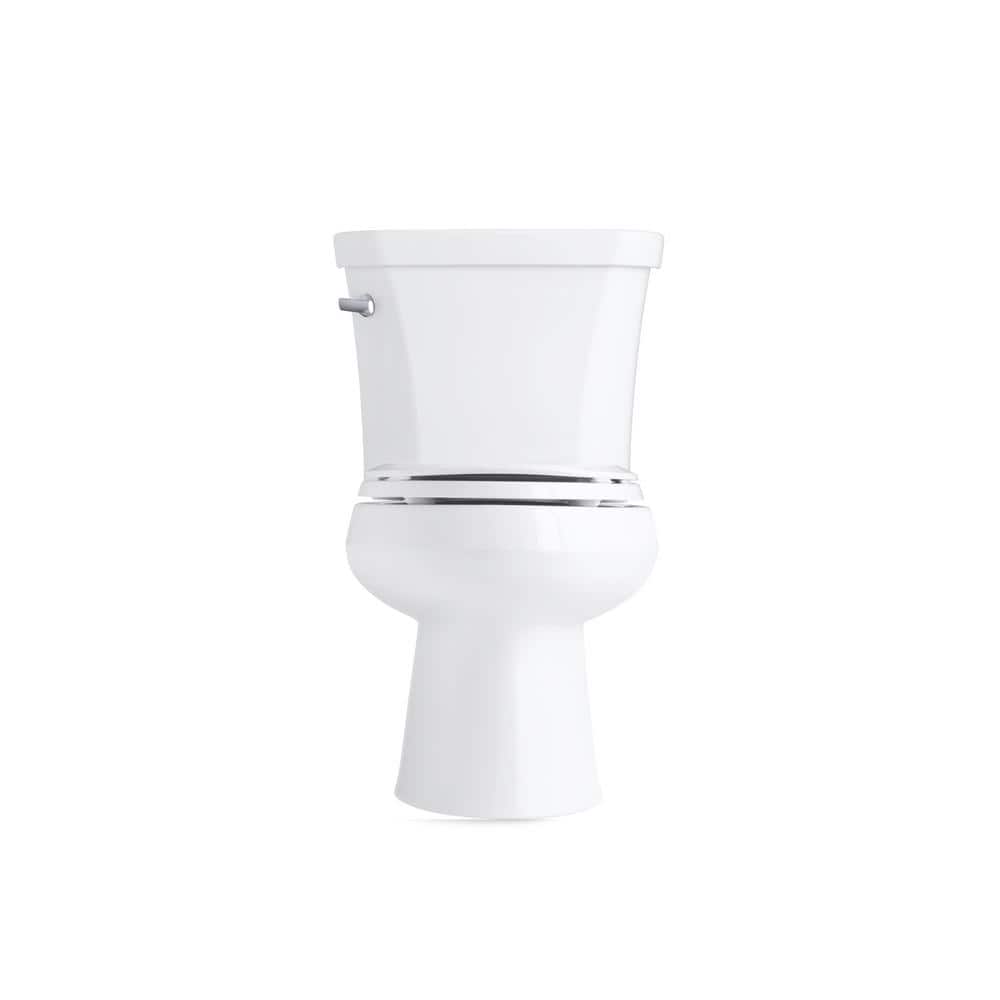 White Ceramic Single Flush Toilet Tank with Left-Hand Lever