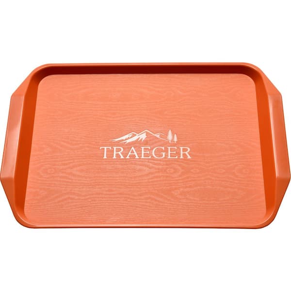 TRAEGER BAC636 LOGO ORANGE MAT FORMERLY PMT054 Deck out your grill space  and show off your Traeger pride with our Grill Mat. The durable PVC  material is built to take a beating