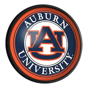 Auburn Tigers: Round Slimline Lighted Wall Sign 18 in. L x 18 in. W x 2.5 in. D