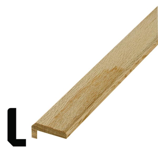13/16 in. D x 1-3/4 in. W x 96 in. L Unfinished Red Oak Wood Countertop Panel Moulding