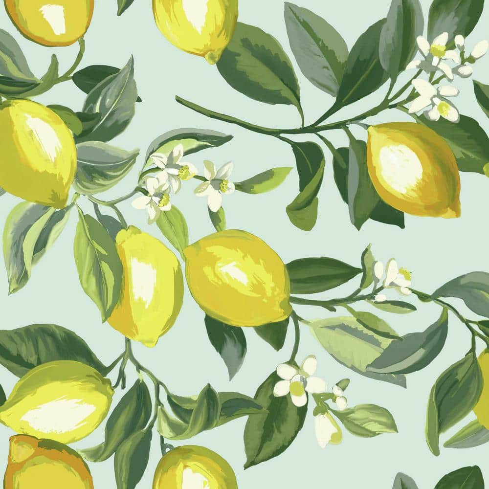 RoomMates Lemon Zest Peel and Stick Wallpaper (Covers 28.18 sq. ft ...