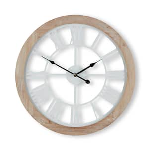 20 in. x 20 in. "Country Clock" Wooden Wall Art