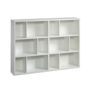 Select 44.134 in. Soft White Engineered Wood 6-Shelf Horizontal Accent Bookcase