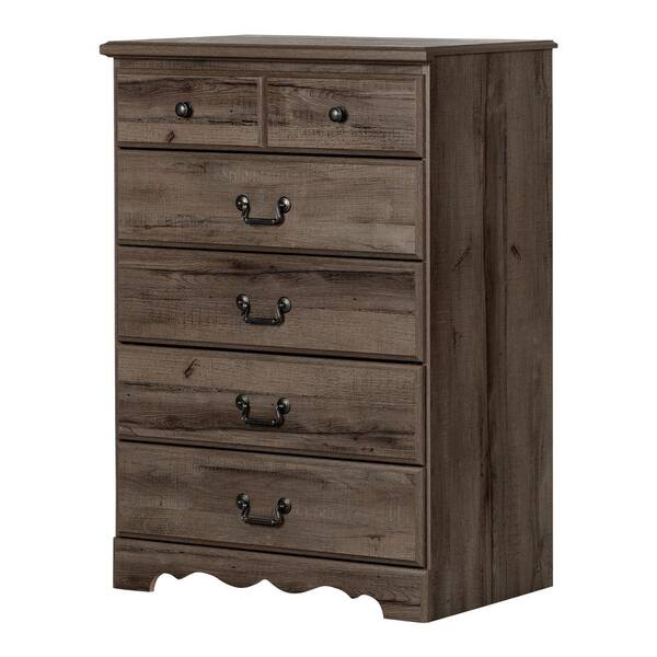 South Shore Prairie 5-Drawer Fall Oak Chest of Drawers