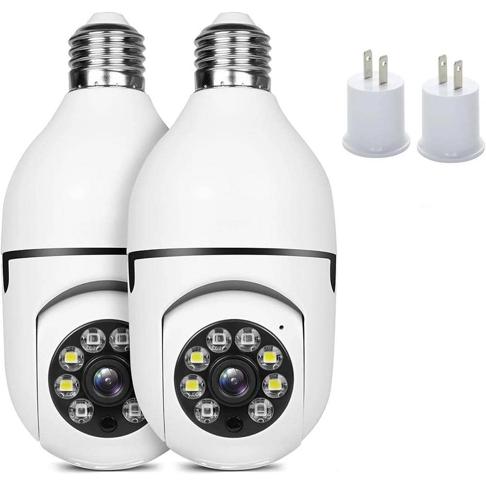 Indoor/Outdoor 2. 4G/5G Wi-Fi Dual Band Bulb Camera with 360° Panoramic-(2