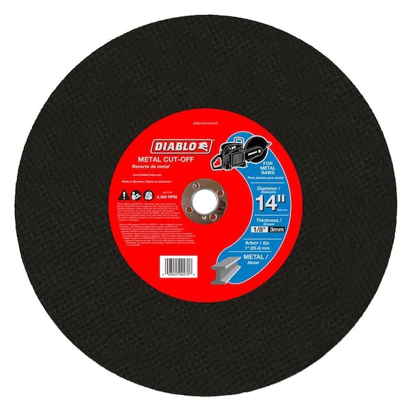 DIABLO 14 in. x 1/8 in. x 1 in. Metal High Speed Cut-Off Disc (5-Pack)