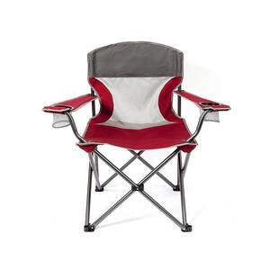 Red Fabric XL Folding Camping Chair