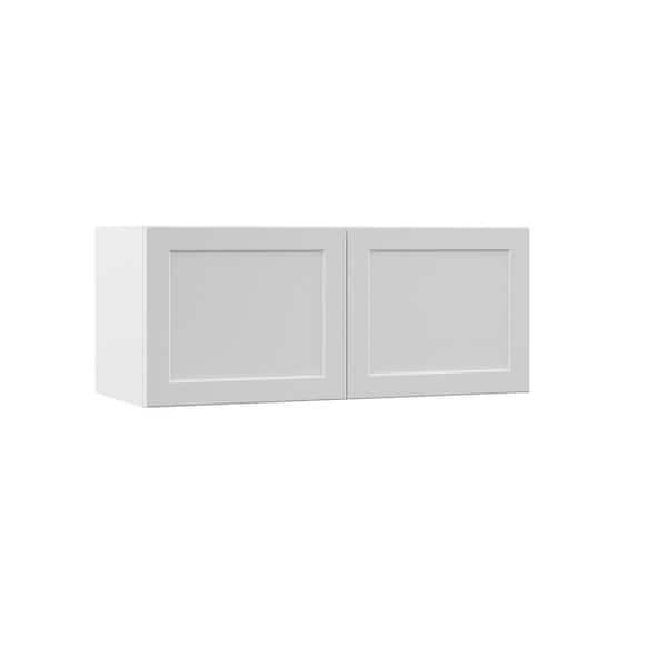 Hampton Bay Designer Series Melvern Assembled 36x15x12 in. Wall Kitchen Cabinet in White