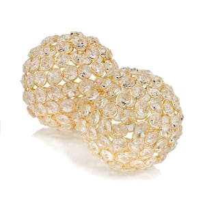 Crystal Polished Spheres Set of 2