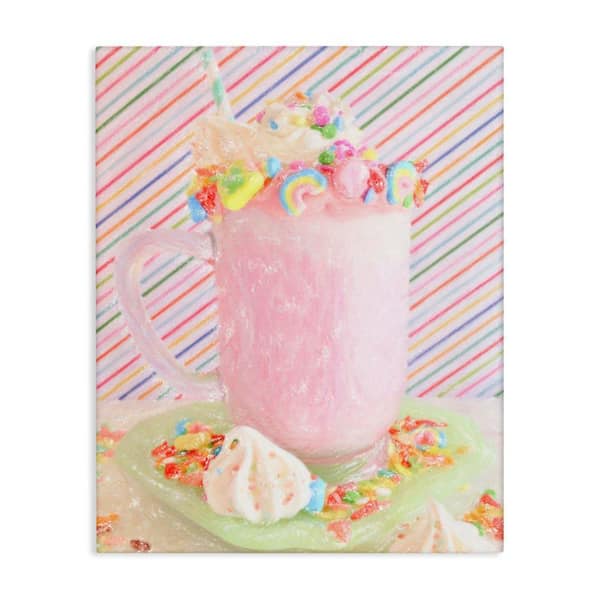 Stupell Industries Sweet Dreams Milkshake by Graffi tee Studios Unframed Food Graphic Art Print 20 in. x 16 in.