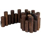 48 in. L x 6.5 in. H Wooden Cylinder Landscape Border Edging