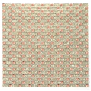 Artistic Jewels Rose and Yellow Gold 12 in. x 12 in. Square Diamond Glass Mosaic Wall Tile (11 sq. ft./Case)