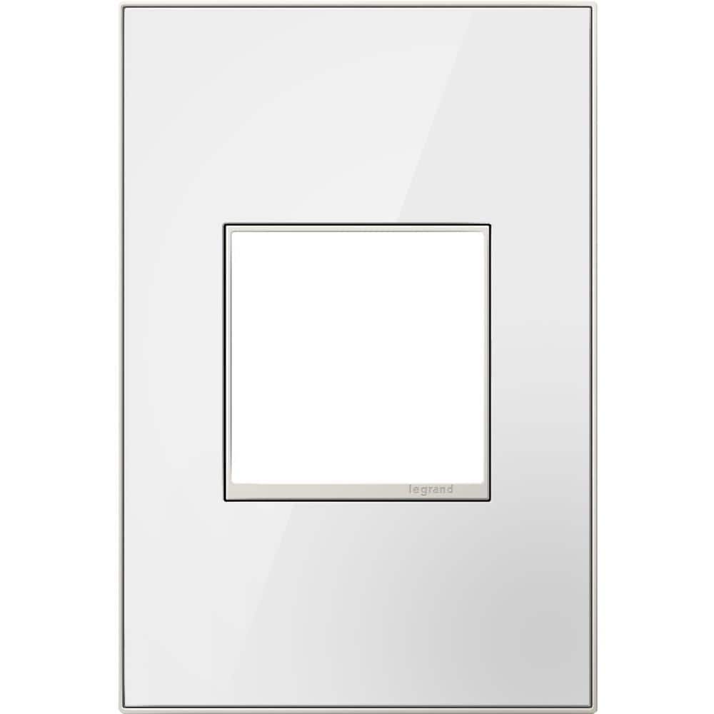 UPC 785007023527 product image for adorne 1 Gang Decorator/Rocker Wall Plate, Mirror White (1-Pack) | upcitemdb.com