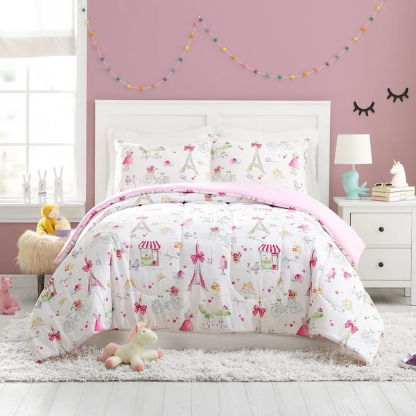 URBAN HABITAT KIDS Bliss 5-Piece Pink Full/Queen Cotton Printed Comforter  Set UHK10-0014 - The Home Depot