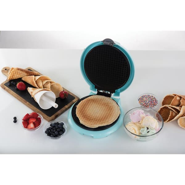 Brentwood Blue Waffle Cone Maker TS-1405BL - The Home Depot