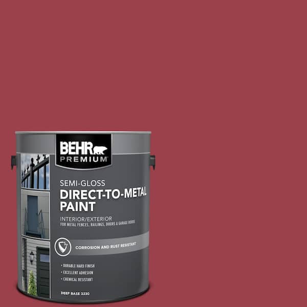 BEHR PREMIUM 1 gal. #HDC-CL-01 Timeless Ruby Semi-Gloss Direct to Metal Interior/Exterior Paint