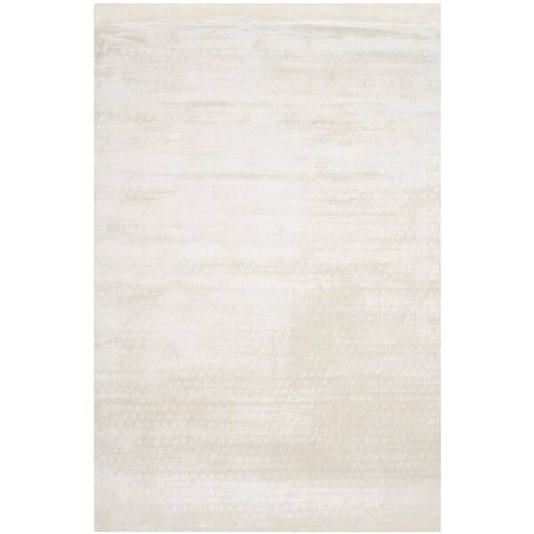 Mirage 4 x 6 White Ombre Area Rug