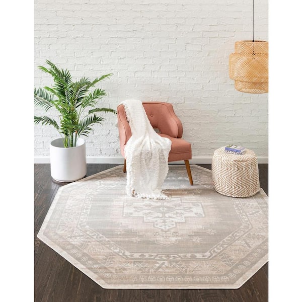 Whitney Geneva Mink 7 ft. 1 in. x 7 ft. 1 in. Area Rug