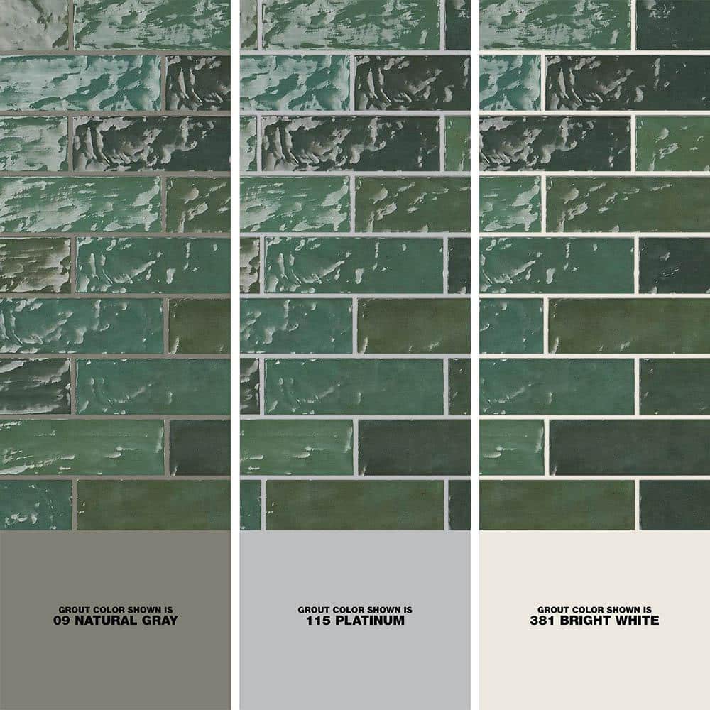 Portmore Green 3x8 Glazed Ceramic Subway Wall Tile