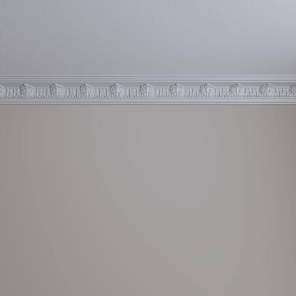 Ekena Millwork SAMPLE - Endurathane Colton Crown Moulding, 3 1/4"H x 3 1/8"P x 4 3/8"F x 12"L, (4 5/8" Repeat)