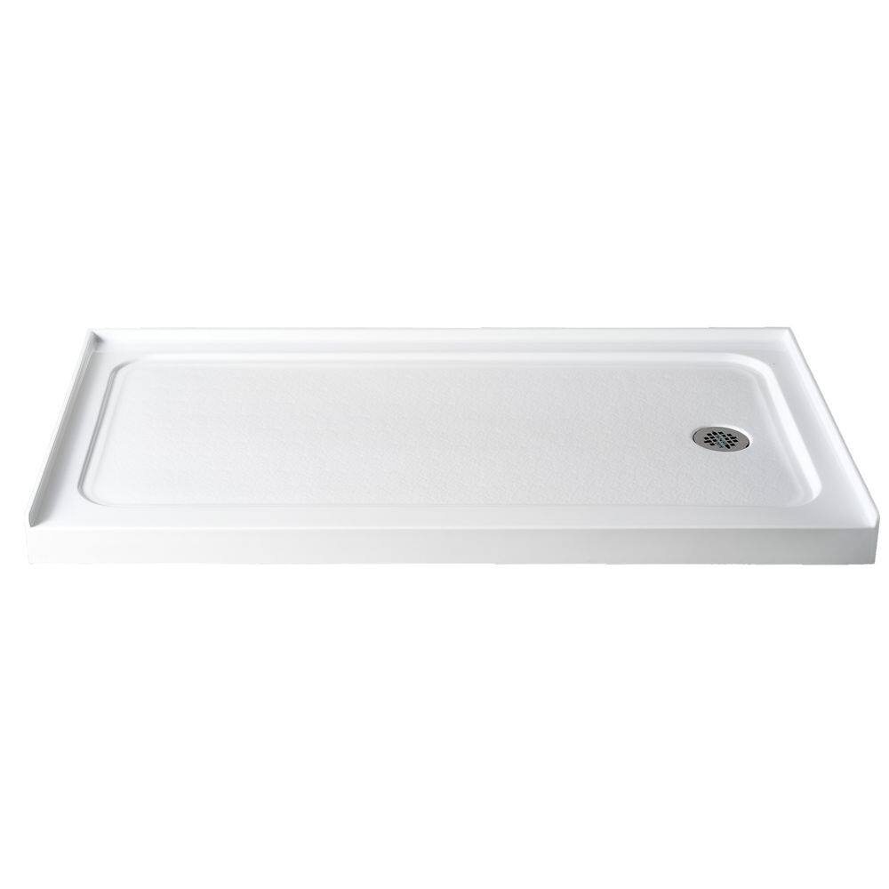 NTQ 60 in. x 36 in. Acrylic Single Threshold Base Alcove Rectangular ...