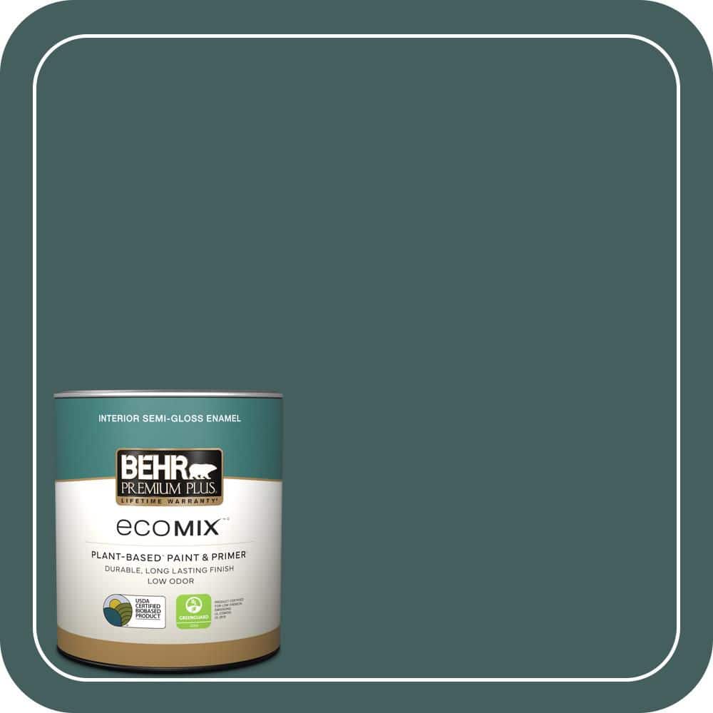 1 qt. #BXC-15 Green Mallard Semi-Gloss Enamel EcoMix Plant-Based Interior Paint & Primer price history on PriceWatchPro