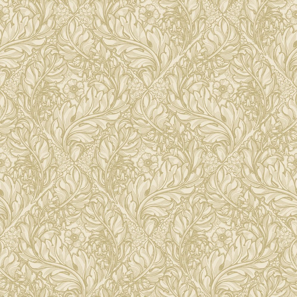 Llewelyn-Bowen Off The Wall Gold Floral Rambleicious Matte Finish Non-Paste
