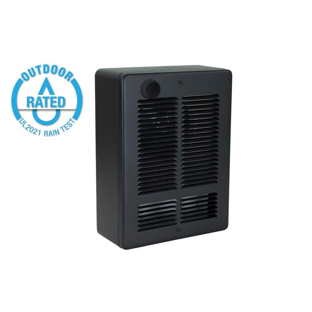 WSC 120-Volt 1500-Watt/750-Watt Outdoor Rated Surface Mounted Wall Heater with SP Thermostat and Grill Satin Black price history on PriceWatchPro