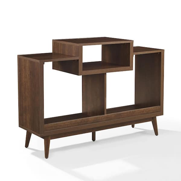 CROSLEY FURNITURE Nashville Brown Record Player Media Storage