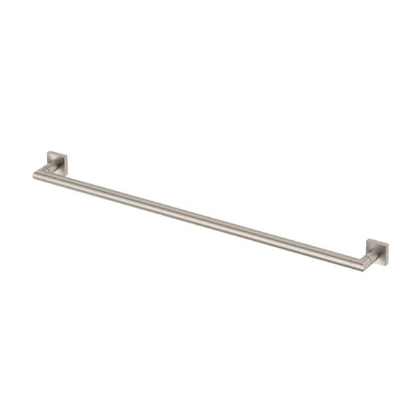 Glam Too 30 in. Wall Mounted Towel Bar in Satin Nickel