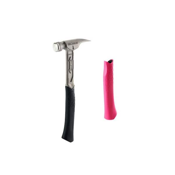 TRIMBONE Titanium Smooth Face with Curved Handle with TRIMBONE Pink Replacement Grip