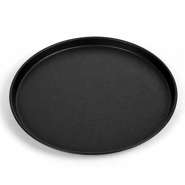 Black Stainless Steel Nonstick Pizza Pan Set, Oven and Freezer Safe, Healthy Easy Clean Bakeware, 12 in. 1 Piece