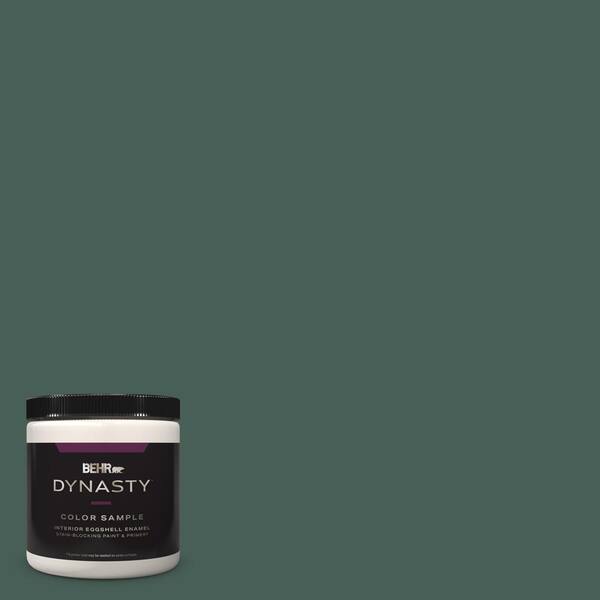 BEHR DYNASTY 8 oz. #M440-7 Rainforest One-Coat Hide Eggshell Enamel Stain-Blocking Interior Paint and Primer Sample