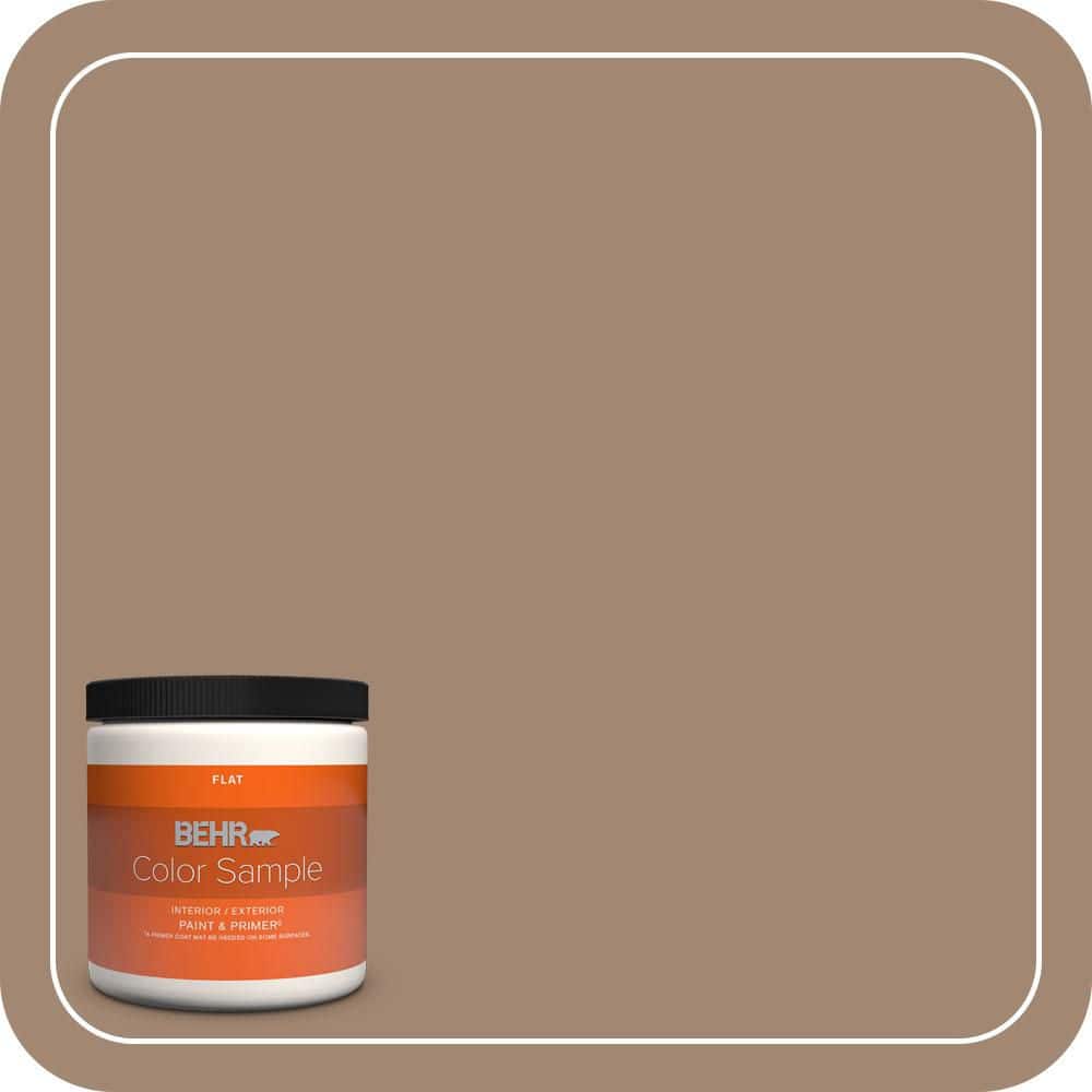 8 oz. #QE-22 Terrazzo Brown Flat Interior/Exterior Paint & Primer Color Sample price history on PriceWatchPro