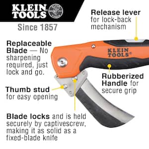2.5 in. Cable Skinning Utility Knife with Replaceable Blade