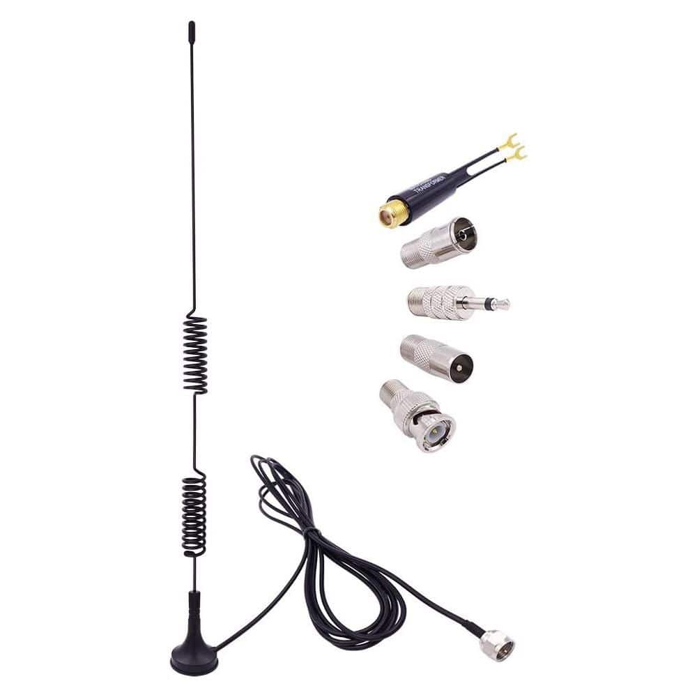 Universal FM Antenna Magnetic Base 75 Ohm Screw F Male Plug with PAL BNC 3.5mm and 75 to 300 Ohm Adapter Coax Cable price history on PriceWatchPro