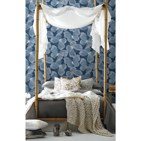 Aviva Stanoff Monarch Pewter Peel and Stick Wallpaper