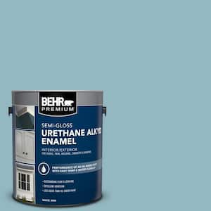 1 gal. #PPU13-09 Tahoe Blue Urethane Alkyd Semi-Gloss Enamel Interior/Exterior Paint